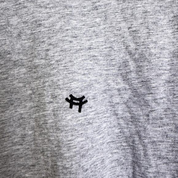 Made For Italic Shirt Womens Large Grey Crew Neck Long Sleeve Embroidered - Picture 6 of 13